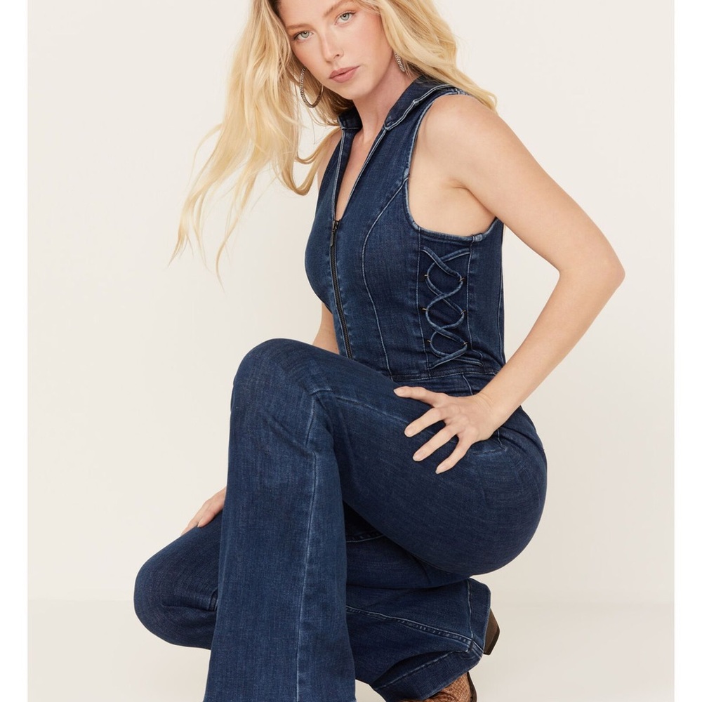 Idyllwind Dark Blue Denim Jumpsuit